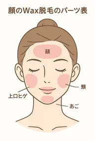 セレクトフェイシャルWax脱毛⭐︎1カ所
