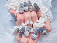 🦋《チップスカルプ長さだし10本》ゴデゴデ地雷系パーツつけ放題💍💎