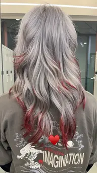 【こなれ感プラス！✨✨✨インナー・ハイライトetcデザインカラー🪄】ブリーチ➕カラー🌺🌺🌺