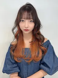 🍫インナーカラーエクステ➰🎀+カラー+超音波TR【エクステカット.Styling込】