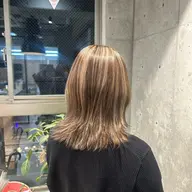 【デザインカラーメニュー👾】ハイライトorローライト（ブリーチ1回）＋2stepTR