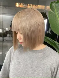 【ブリーチ毛OK】カット+潤いケアカラー+酸性ストレート+1STEPローズTR　¥23,800➡︎¥20,800