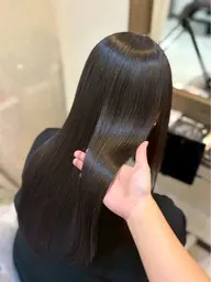 【フルコースメニュー！】超高濃度水素ストレートパーマ+水素カラー+似合わせカット