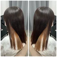カット✂️インナーカラー(ブリーチ込)🩷3stepトリートメント🫧