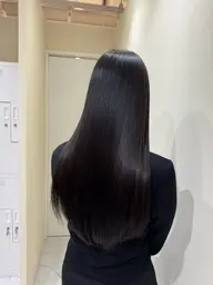 【1度で髪質改善✨】カット＋酸性縮毛矯正＋髪質改善プレミアムカラー