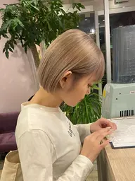 リタッチブリーチ(オンカラー込み)