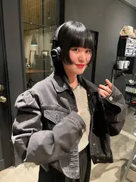 顔まわり縮毛矯正+前髪カット