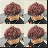 🔥メンズカット➕ブリーチカラー➕パーマ➕トリートメント🔥【ブリーチ1回,カラー1回,パーマ⠀】