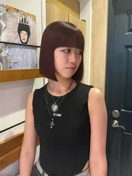 【朝が楽に☀️】前髪縮毛➕前髪カット