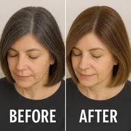 【脱🐇白髪染め】カット＋白髪ぼかしワンカラー＋クイックトリートメント