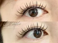 オフ込み✨フラットラッシュ140本👀(他店様のリペアお断りさせていただいております、ボリューム、LEDオフ不可)