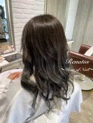 ナチュラルバレイヤージュ(94%ダメージ軽減ケアブリーチ1回込)&スロウカラー《カット有は¥17000》詳細お読み下さい