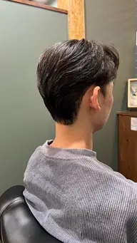 長めのスタイル！テストモデル‼️カット➕シャンプー➕顔そり➕ヘアセット