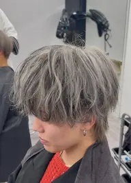 カット+ブリーチ×2+カラー+ローライト