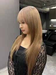 【🪄初ブリーチ🪄】💫前頭ブリーチ💫ケアブリーチでケアしながらハイトーンに‼️