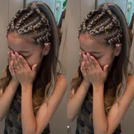 ハーフアップコーンロウ【⠀6本 】