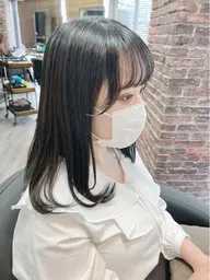 前髪似合わせカット(全体カット込み)+オージュアトリートメント