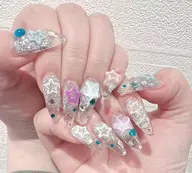 🉐ミニモ学割パーツつけ放題+チップ長さだし+ワンカラー/マグネット/フラシュ（10日以内直し無料）