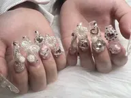 ジェルチップ長さだし10本パーツ付け放題