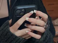 #チップ#フレンチ／カラーグラデーション/マグネットグラデーション