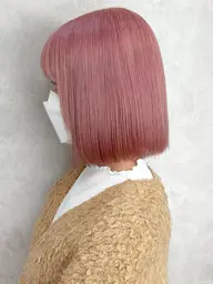 💎ブリーチ無しで赤みゼロ💎にしたい方はこちら【色持ち◎】ケアカラー+カット+ ダメージ補修3stepトリートメント