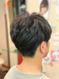 メンズカット＋パーマ（コールドパーマ）