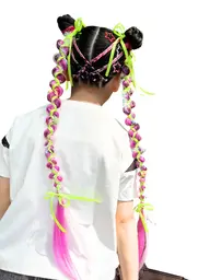 エクステ編み込み＋ヘアパーツ【キッズB】