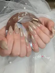 【シンプル好きさんに♡】美フォルム✨ワンカラー♡※カラー120色以上・ラメ変更も🆗