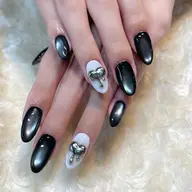 フレンチ・ラメグラデ・ハートマグネット・マット・重ね塗り 💅🏻 (オフ込)新規¥5800再来¥6000