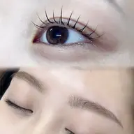 👀まつ毛パーマ＋美眉WAXスタイリング(メイク付き)同時施術✨所要時間105分時間指定有