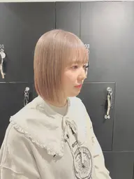 🩵ミニモ限定🩵ケアブリーチ+ケアカラー+トリートメント🤍鎖骨上の方🌱