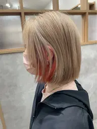 【学割U24】カット+イヤリングカラー+ケラチントリートメント¥9900