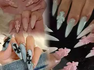 ❤️INS大人気❤️<チップ長さだし>+2個クロムネイル ￥8990⇒8000