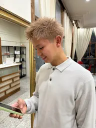 メンズハイトーンカラー🫡