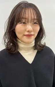 艶っぽカラー🪞🫧前髪カット+カラー