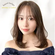 🎀11月限定🎀透明感たっぷりカラー＋韓国風小顔カット＋水光トリートメント🫧