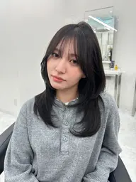 【人気No.1 menu】透明感ワンカラー➕似合わせレイヤーカット✂️➕スタイリング 🇰🇷❤️
