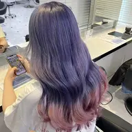【人気メニュー🩶 】ケアブリーチありデザインカラー＋髪質改善トリートメント*.+ﾟ