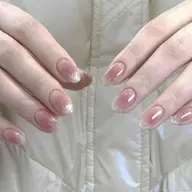 オフ無し💕SNS大人気💕 チークマグネットネイルフレンチ