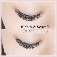 𝑾 𝑭𝒍𝒂𝒕 𝒍𝒂𝒔𝒉 𝟏𝟔𝟎 ♥ 【他店オフ、アイシャンプー込み】