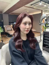 【 春夏トレンド高発色カラー 】小顔カット・メンテナンスカット+資生堂韓国カラー+髪質改善トリートメント