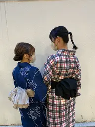 【浴衣着付け+簡単ヘアアレンジ👩🏻❤️👩🏻🎀】