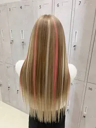 ⭐️大変身⭐️Wカラー＋トリートメント＋エクステ80本(馴染ませカット付き)