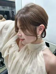 【印象チェンジ】　顔まわり•前髪で整える大人韓国ヘア