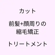 【🌸初めての方限定🌸】骨格診断カット🩵+前髪&顔周りの縮毛矯正💜+超音波アイロンのシルクトリートメント🌼