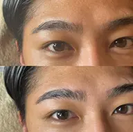 黄金比でお顔に立体感★眉毛スタイリングお仕上げまでさせて頂きます！(仕上げメイク有り)