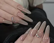 🎀《チップスカルプ長さだし10本》🎀マグネットワンカラー➕2個パーツ✨