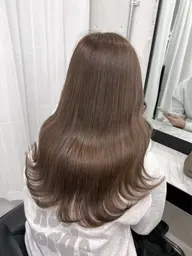 ブリーチ(リタッチ)+カラー🩶