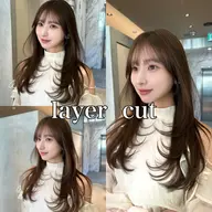 1日2名様限定🎀【🖤レイヤーカット🇰🇷×髪質改善トリートメント✨】（口コミ→超音波アイロン⭐️）