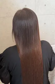 カット+縮毛矯正+カラー